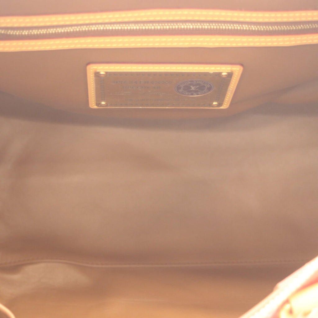Louis Vuitton Red Color Rouge Leather Boston Bag