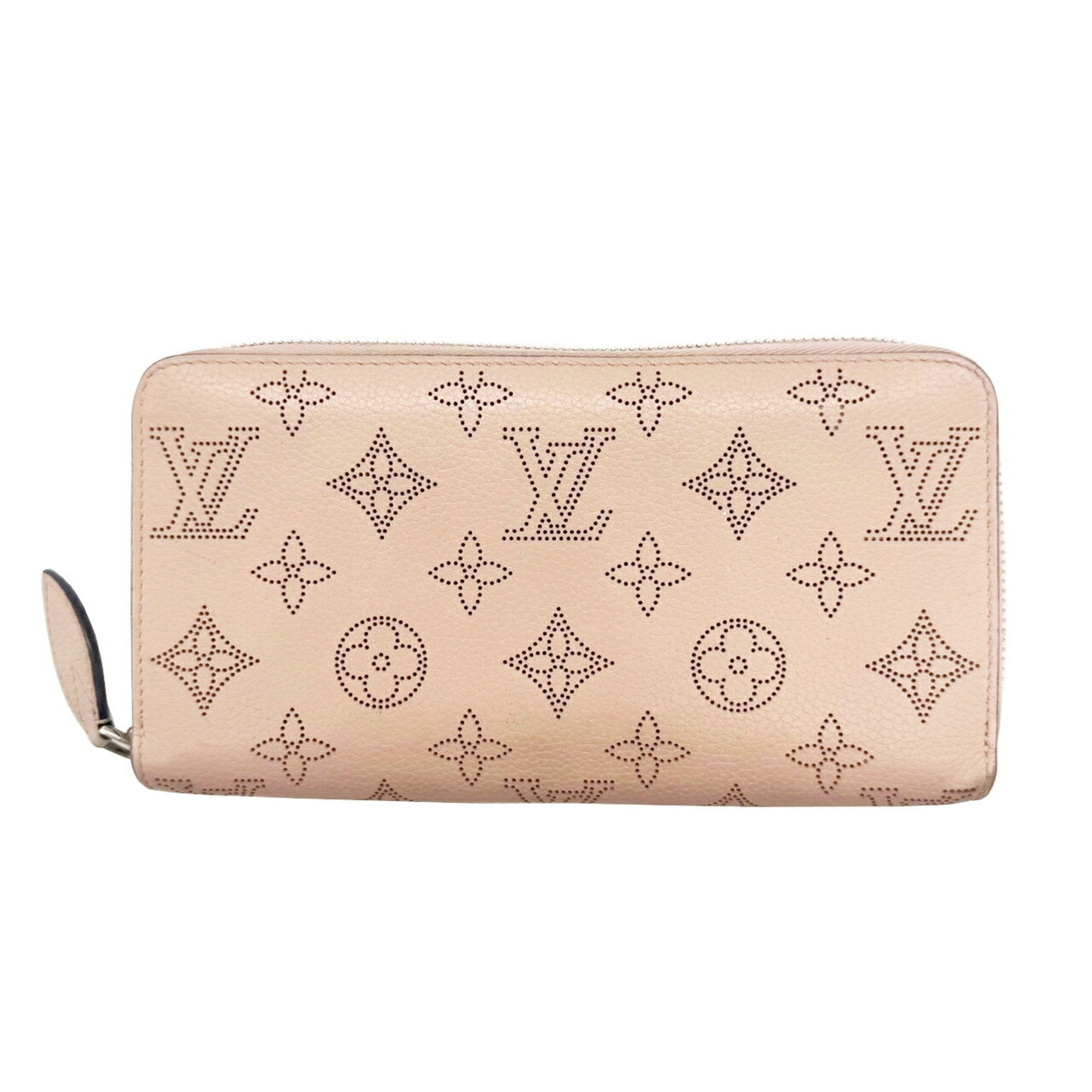 Louis Vuitton Mahina Pink Mahina Leather Long Wallet