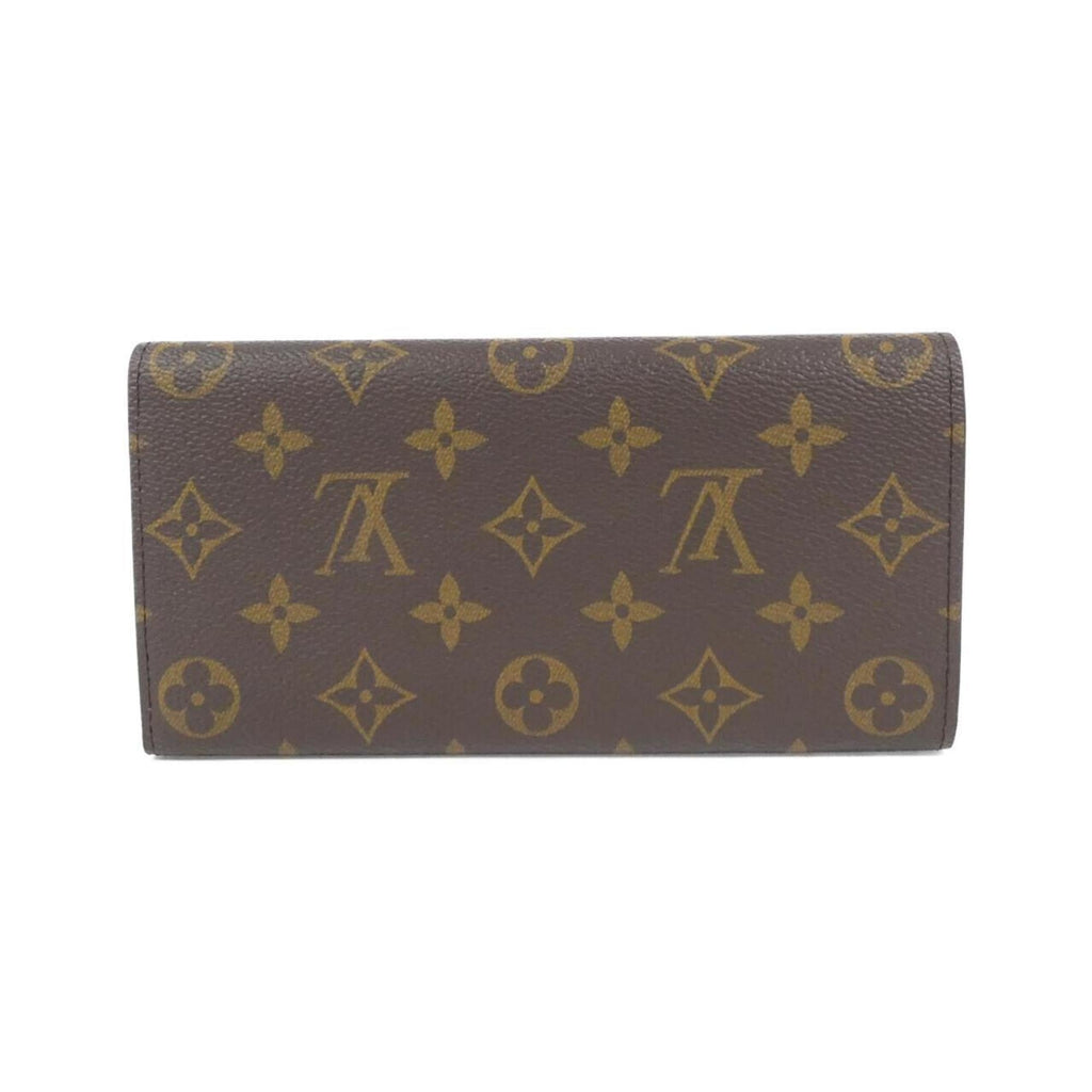 Louis Vuitton Brown Rose Ballerine Coated Canvas Long Wallet (Tri-Fold)