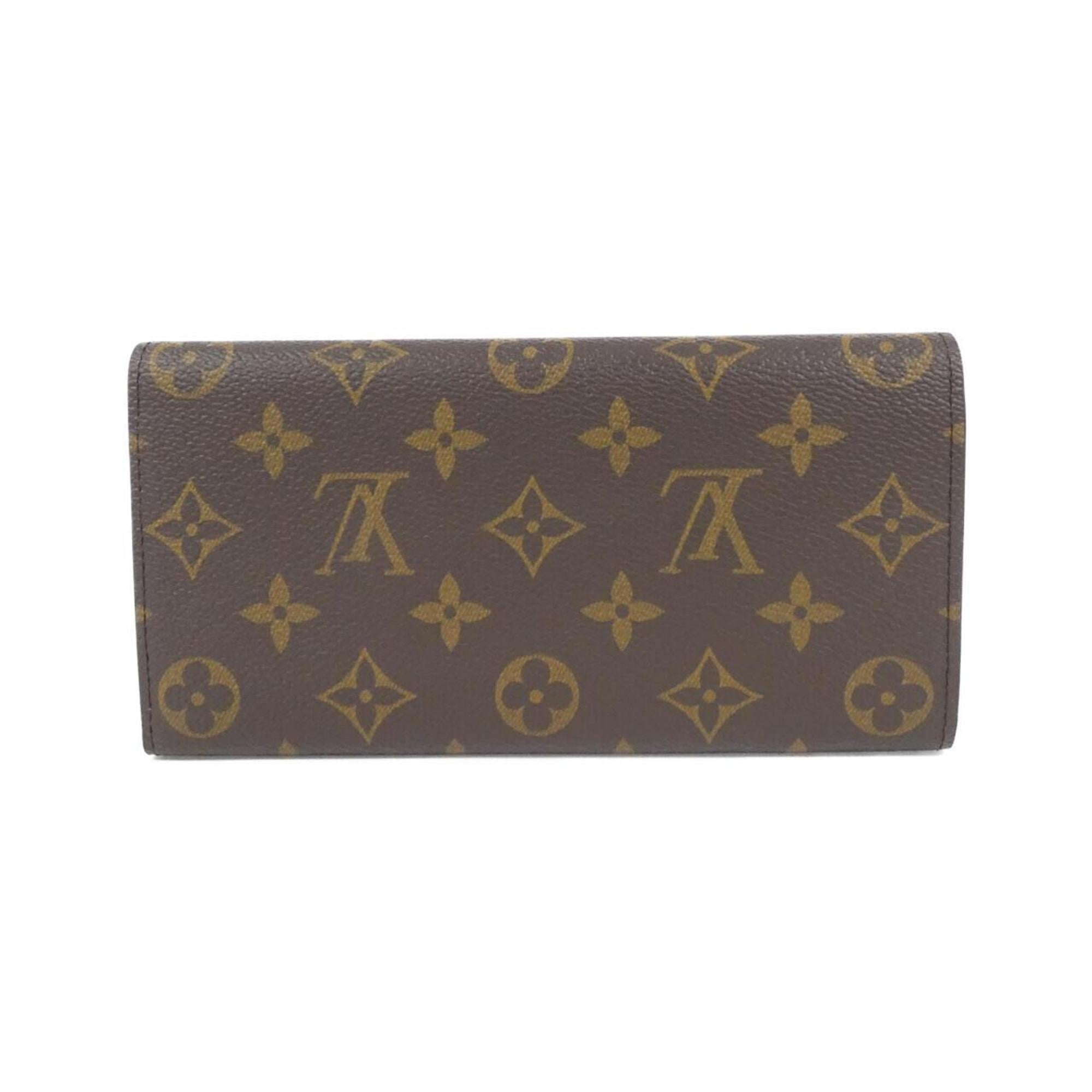 Louis Vuitton Brown Rose Ballerine Coated Canvas Long Wallet (Tri-Fold)