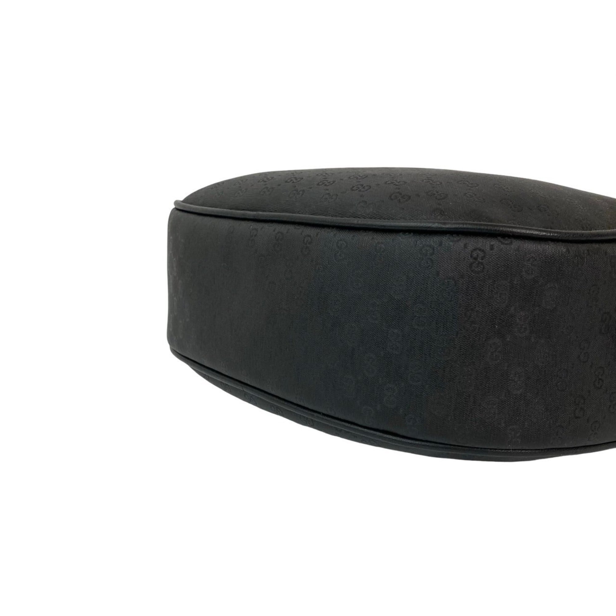 Gucci Black Leather Pvc Pochette Shoulder Bag (Pre-Owned)