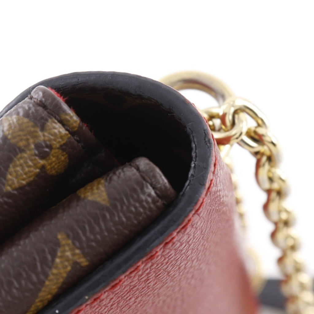Louis Vuitton Monogram Brown Cerise Red Color Monogram Shoulder Bag