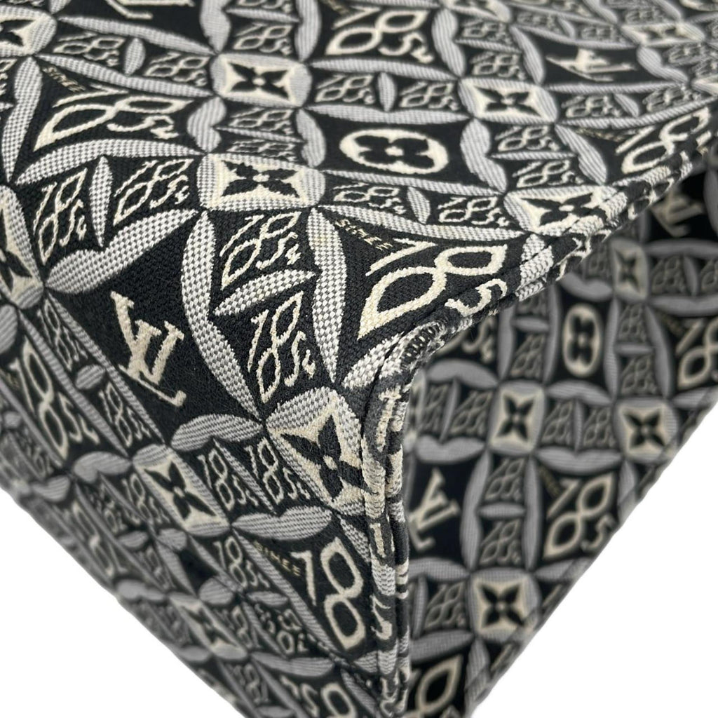 Louis Vuitton Gris Jacquard Handbag