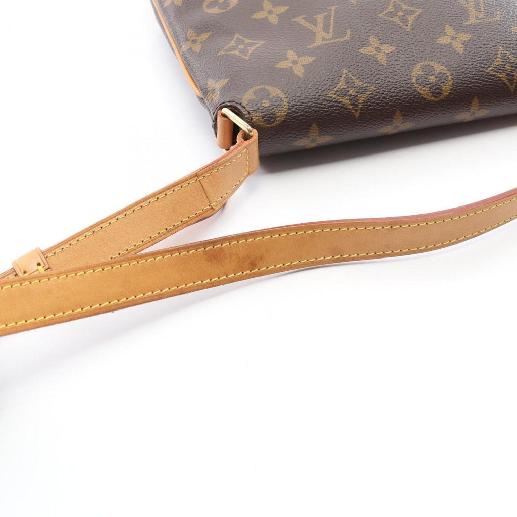 Louis Vuitton Brown Monogram Coated Canvas Leather Handbag Shoulder Bag