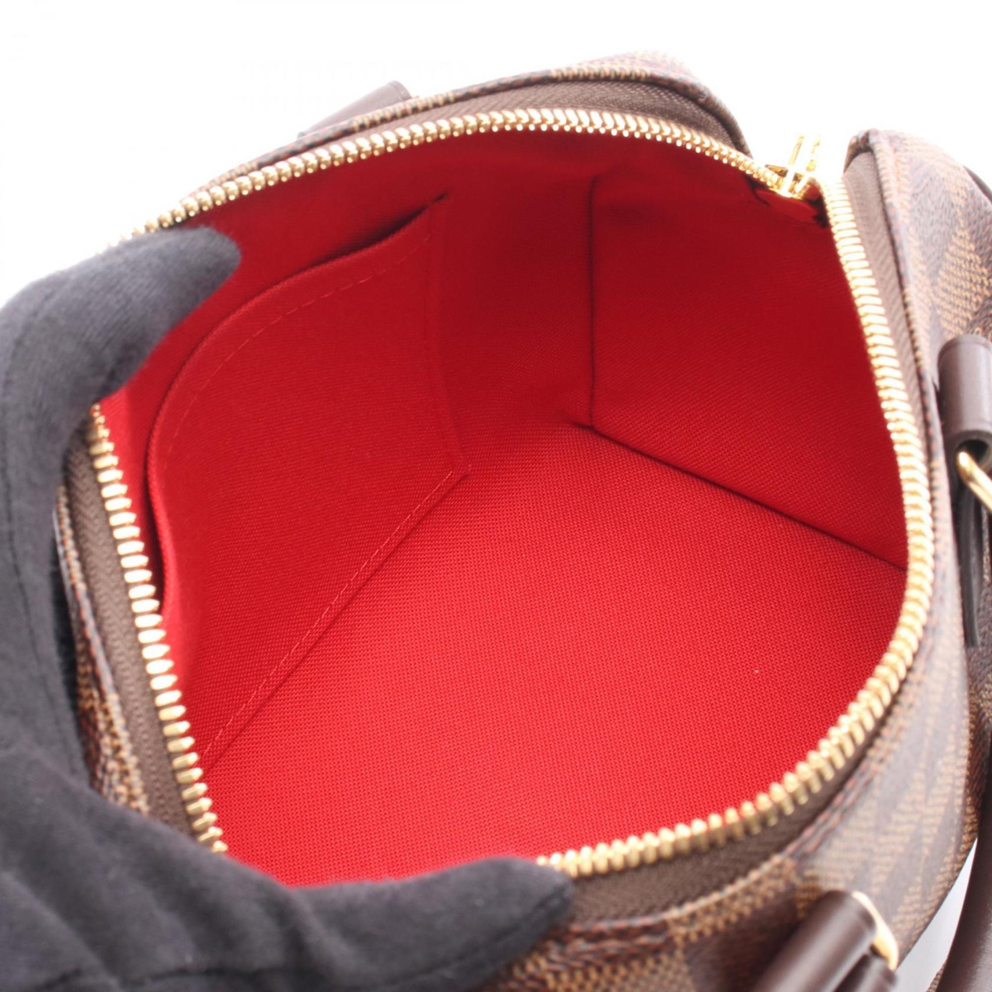 Louis Vuitton Brown Ebene Coated Canvas Leather Handbag