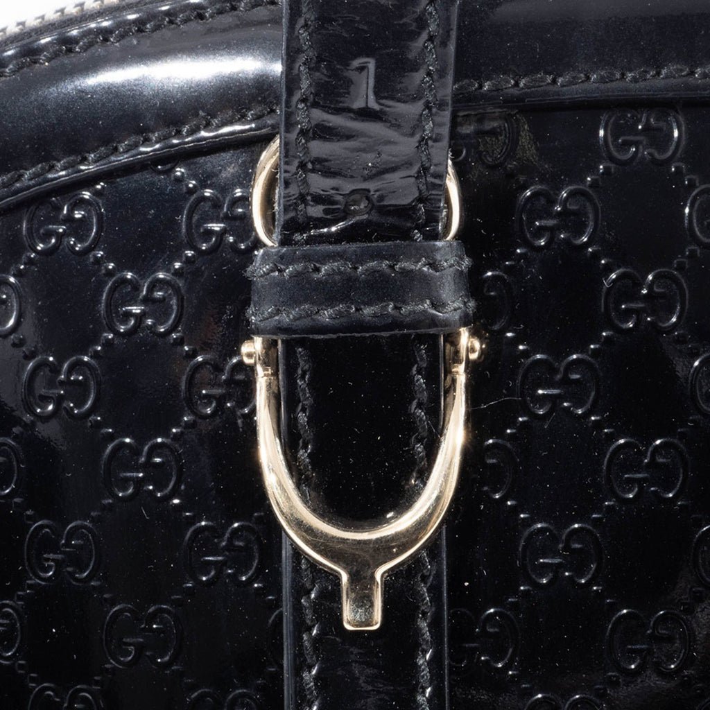 Gucci Black Patent Leather Handbag (Pre-Owned)