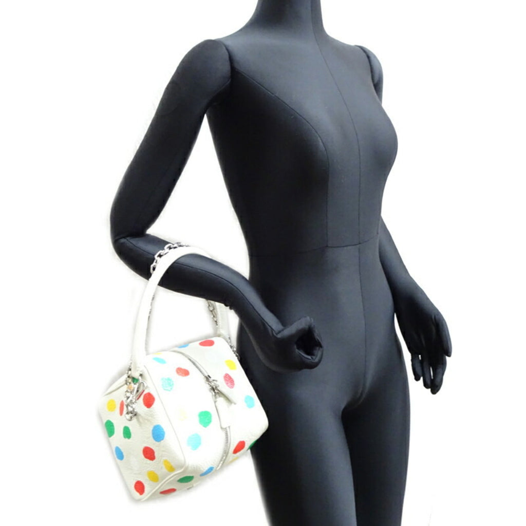 Louis Vuitton Multi-Color White Leather Shoulder Bag