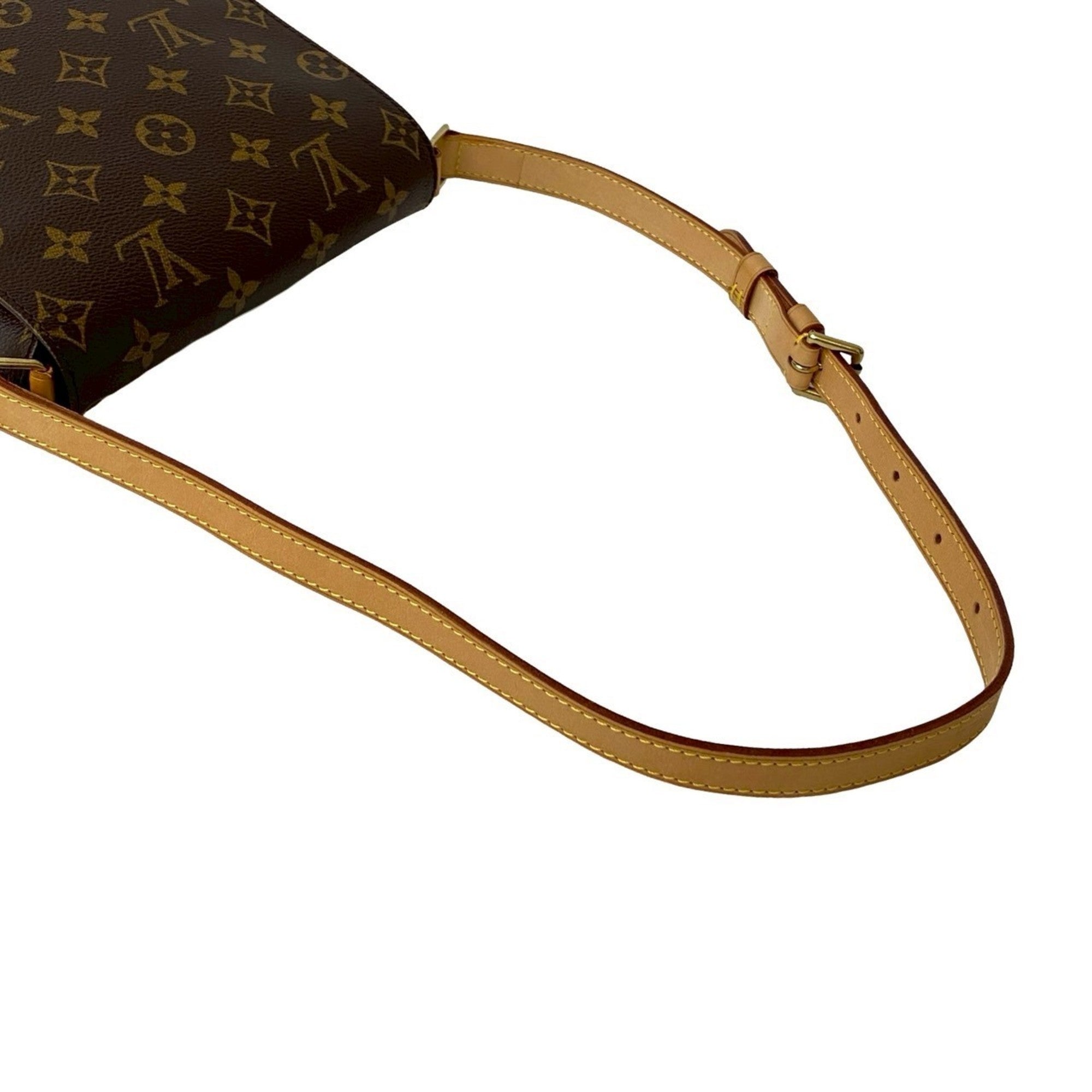 Louis Vuitton Brown Leather Pvc Shoulder Bag