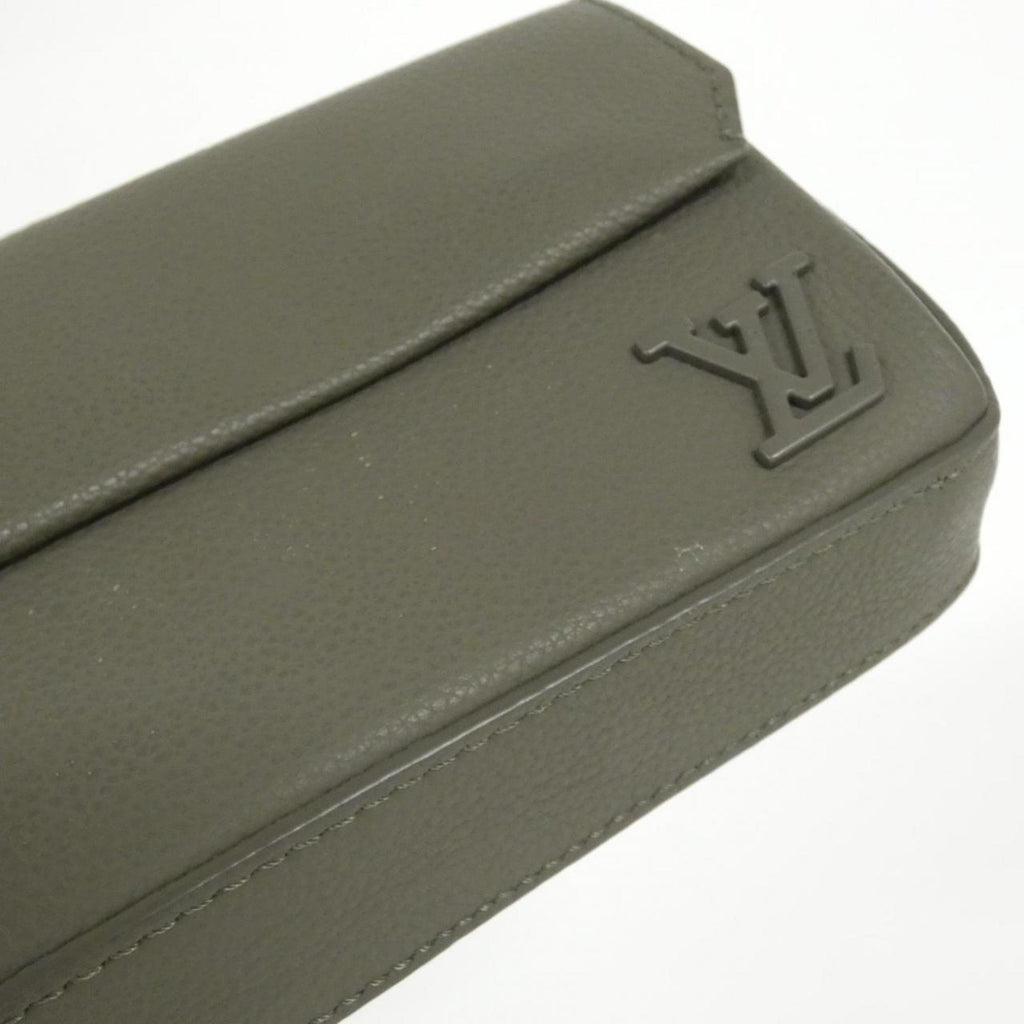 Louis Vuitton Khaki Leather Shoulder Bag