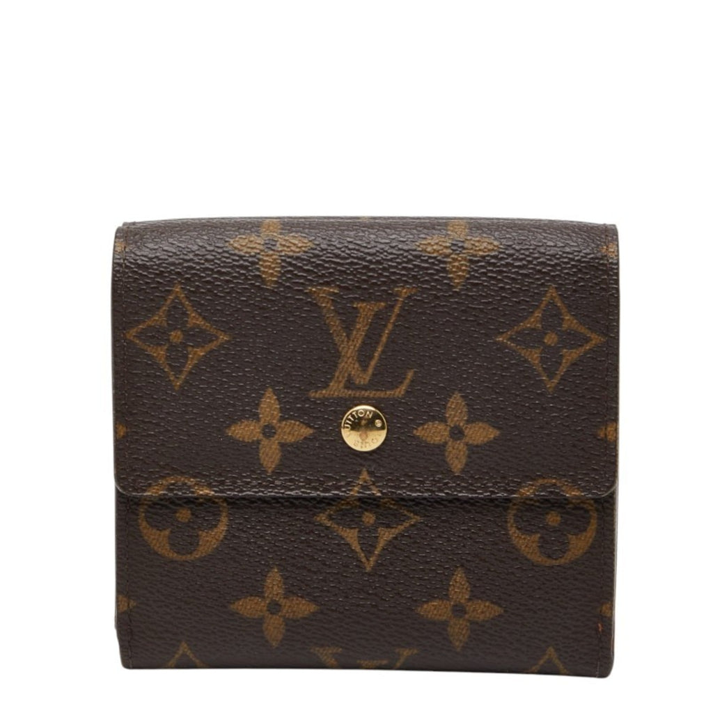 Louis Vuitton Monogram Brown Leather Pvc Wallet