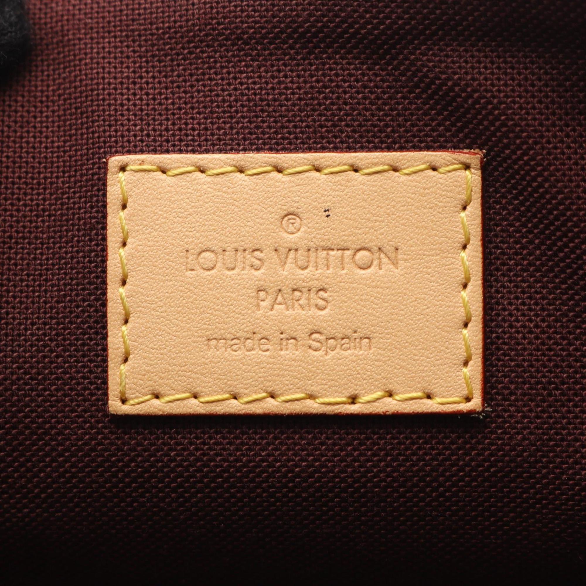 Louis Vuitton Brown Coated Canvas Leather Shoulder Bag