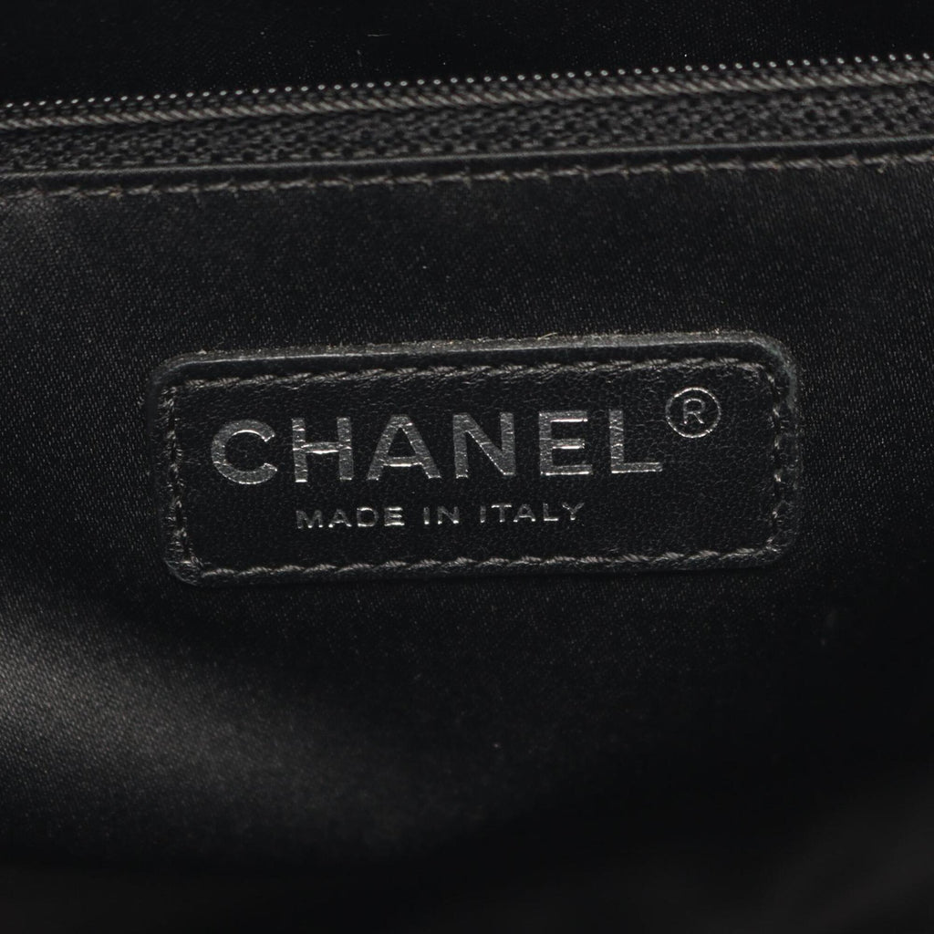 Chanel Black Grained Calfskin Handbag Tote Bag