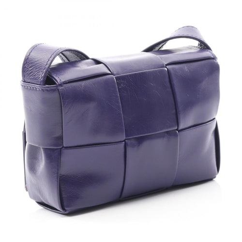 Bottega Veneta Purple Leather Shoulder Bag