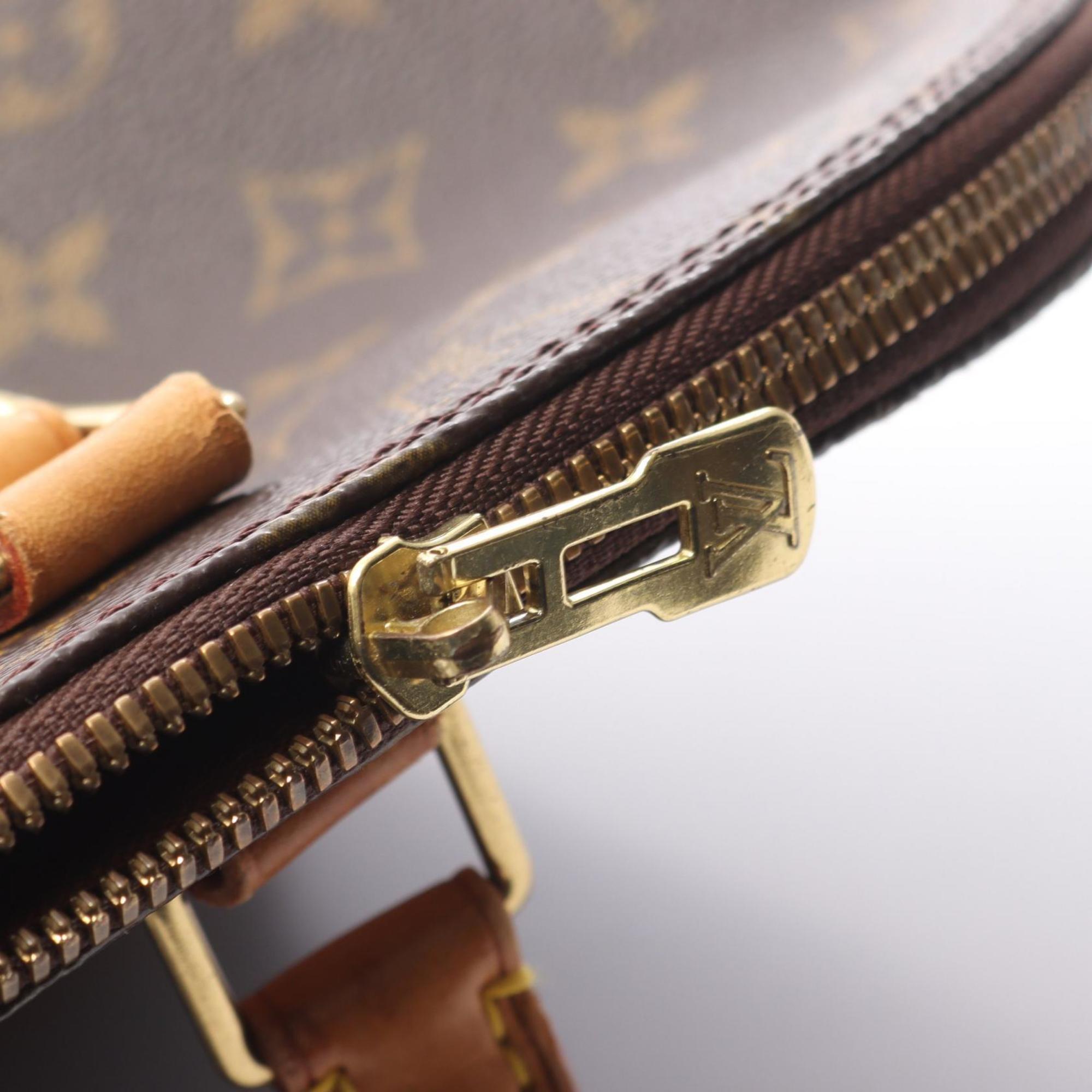 Louis Vuitton Brown Coated Canvas Leather Monogram Handbag