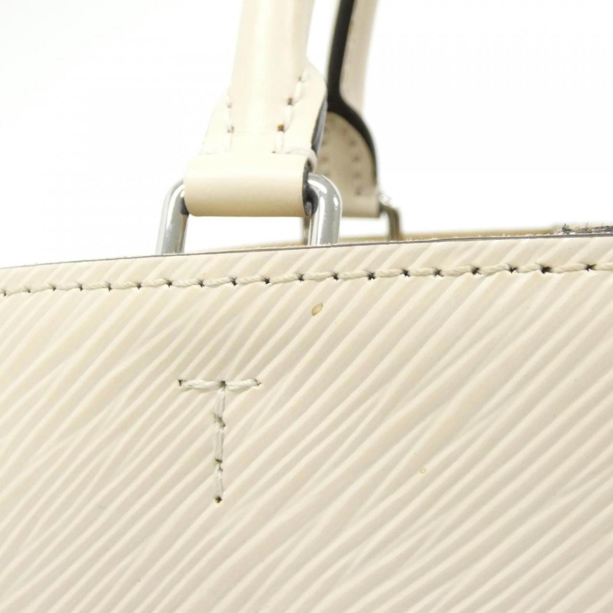 Louis Vuitton Silver Leather Handbag Shoulder Bag