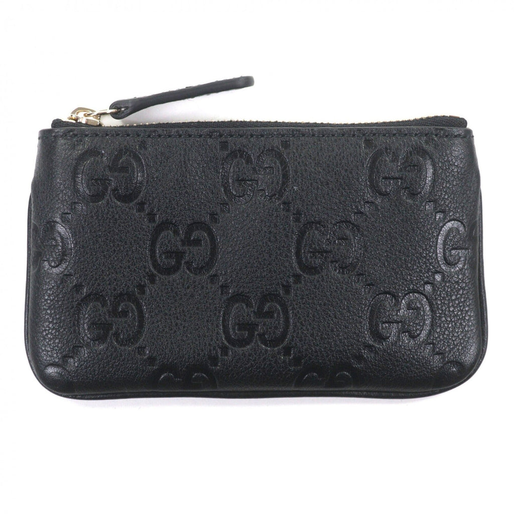Gucci Black Leather Coin Purse/Coin Case (Pre-Owned)
