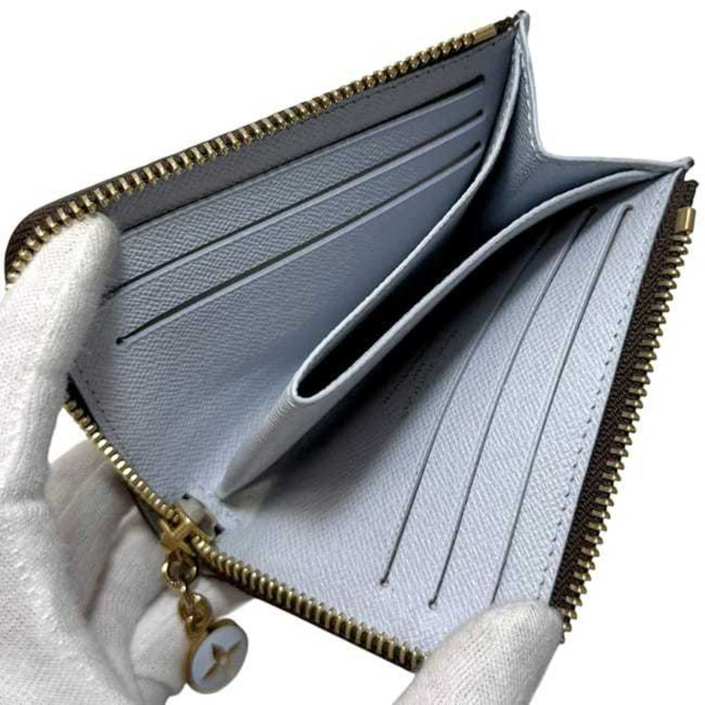 Louis Vuitton Brown Light Blue Monogram Monogram Wallet