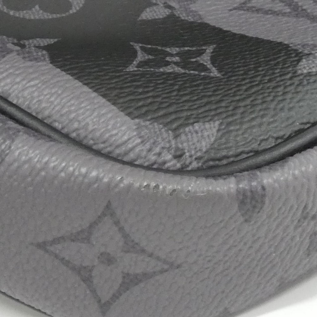 Louis Vuitton Black Coated Canvas Shoulder Bag