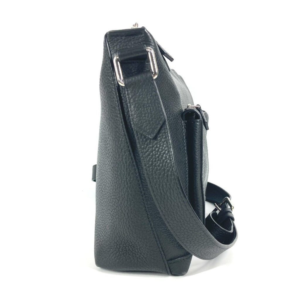 Louis Vuitton Black Noir Leather Messenger Bag Shoulder Bag