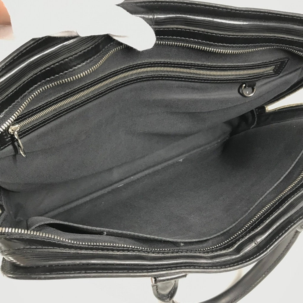 Louis Vuitton Black Galle Noir Epi Leather Briefcase Handbag Tote Bag