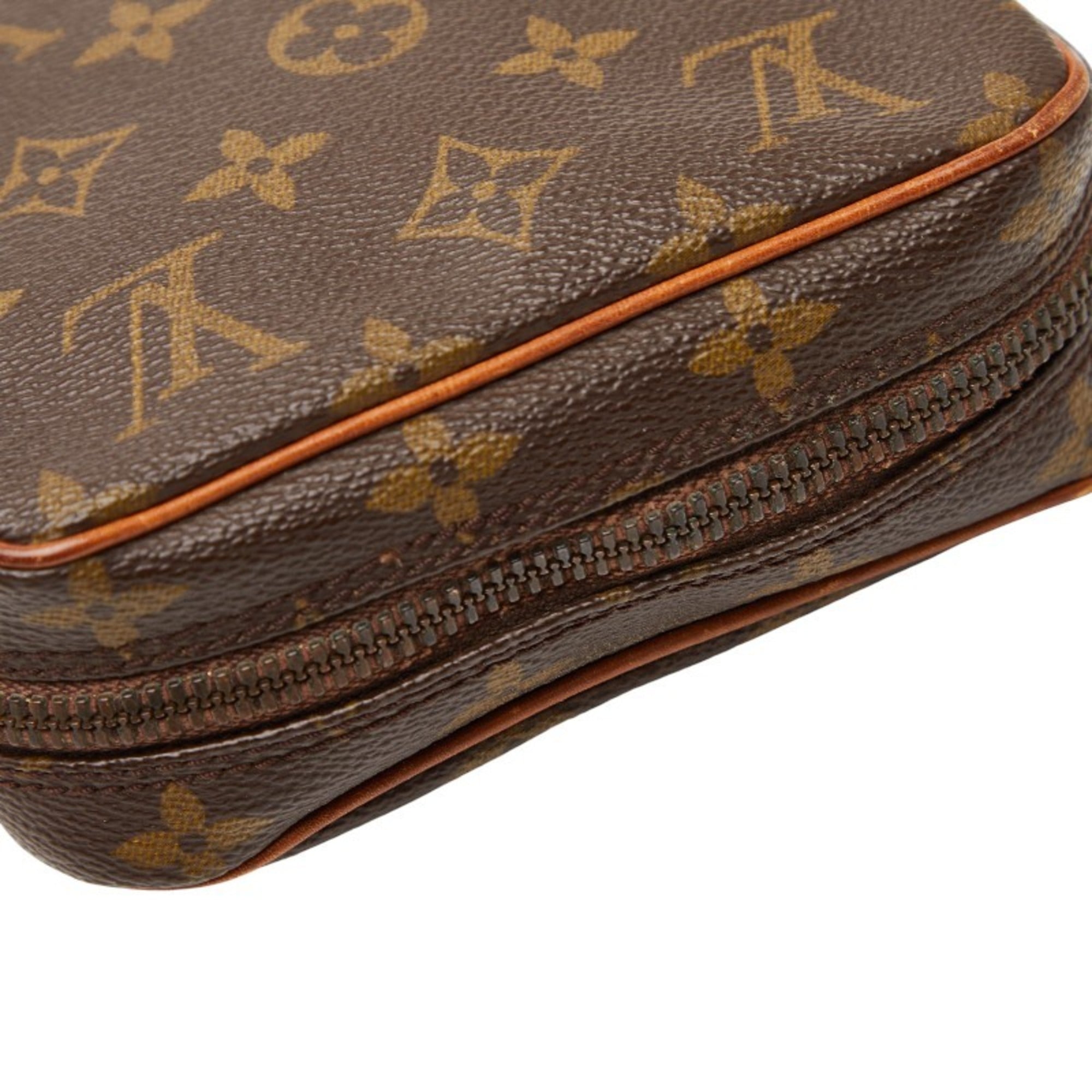 Louis Vuitton Brown Pvc Leather Shoulder Bag