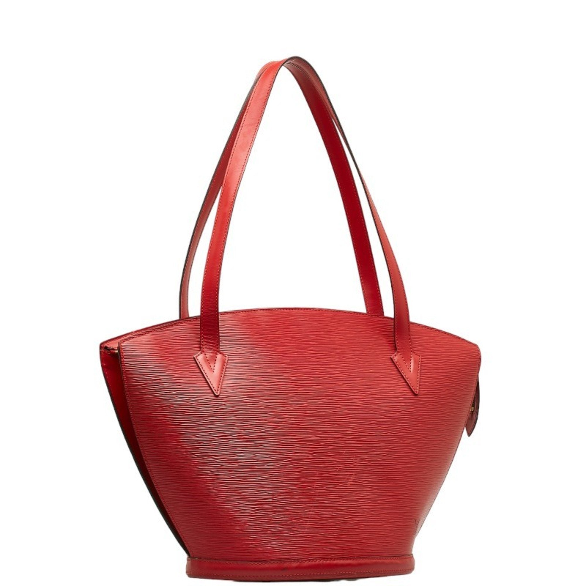 Louis Vuitton Castilian Red Leather Shoulder Bag Tote Bag