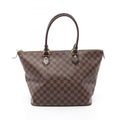 Louis Vuitton Brown Ebene Damier Canvas Pvc Coated Canvas Leather Tote Bag