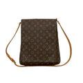 Louis Vuitton Brown Leather Pvc Pochette Shoulder Bag