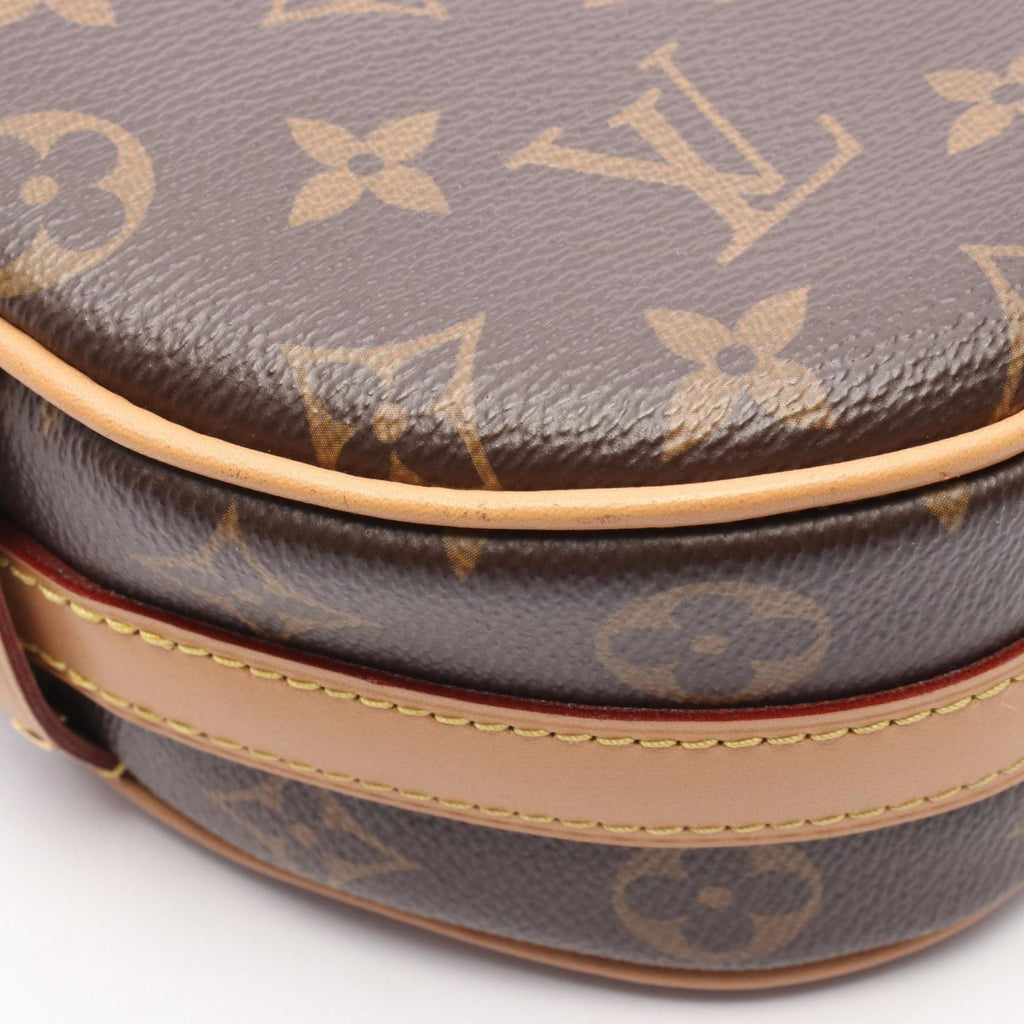 Louis Vuitton Brown Coated Canvas Leather Shoulder Bag