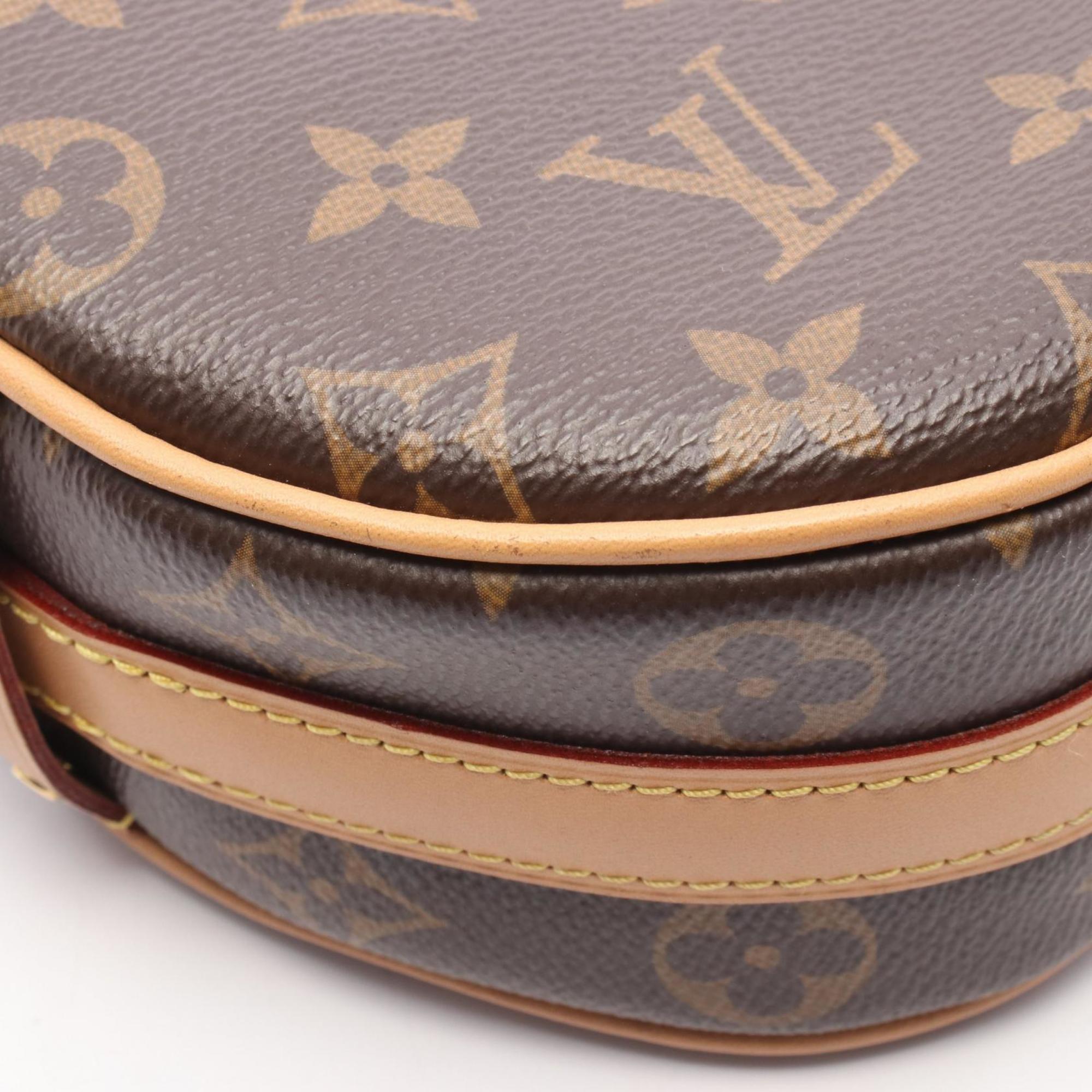 Louis Vuitton Brown Coated Canvas Leather Shoulder Bag