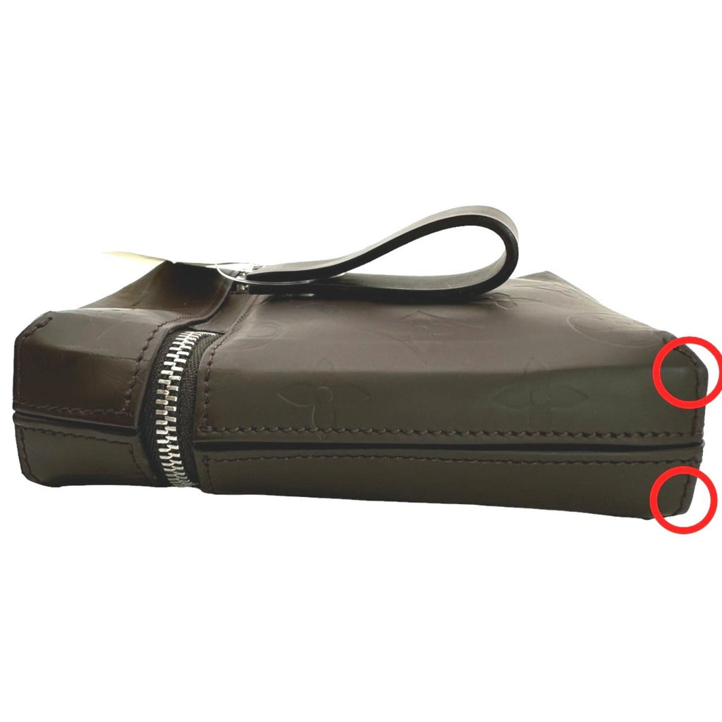 Louis Vuitton Brown Leather Pouch