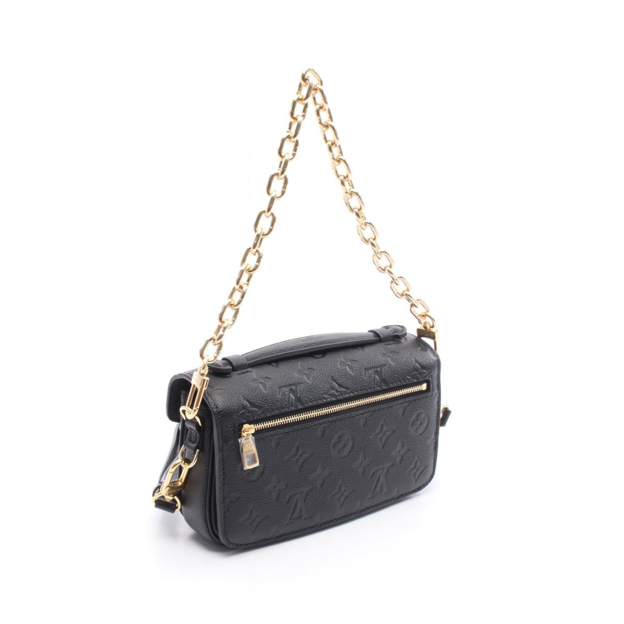 Louis Vuitton Black Noir Monogram Empreinte Handbag
