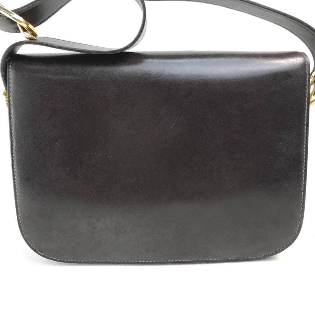 Celine Brown Leather Shoulder Bag