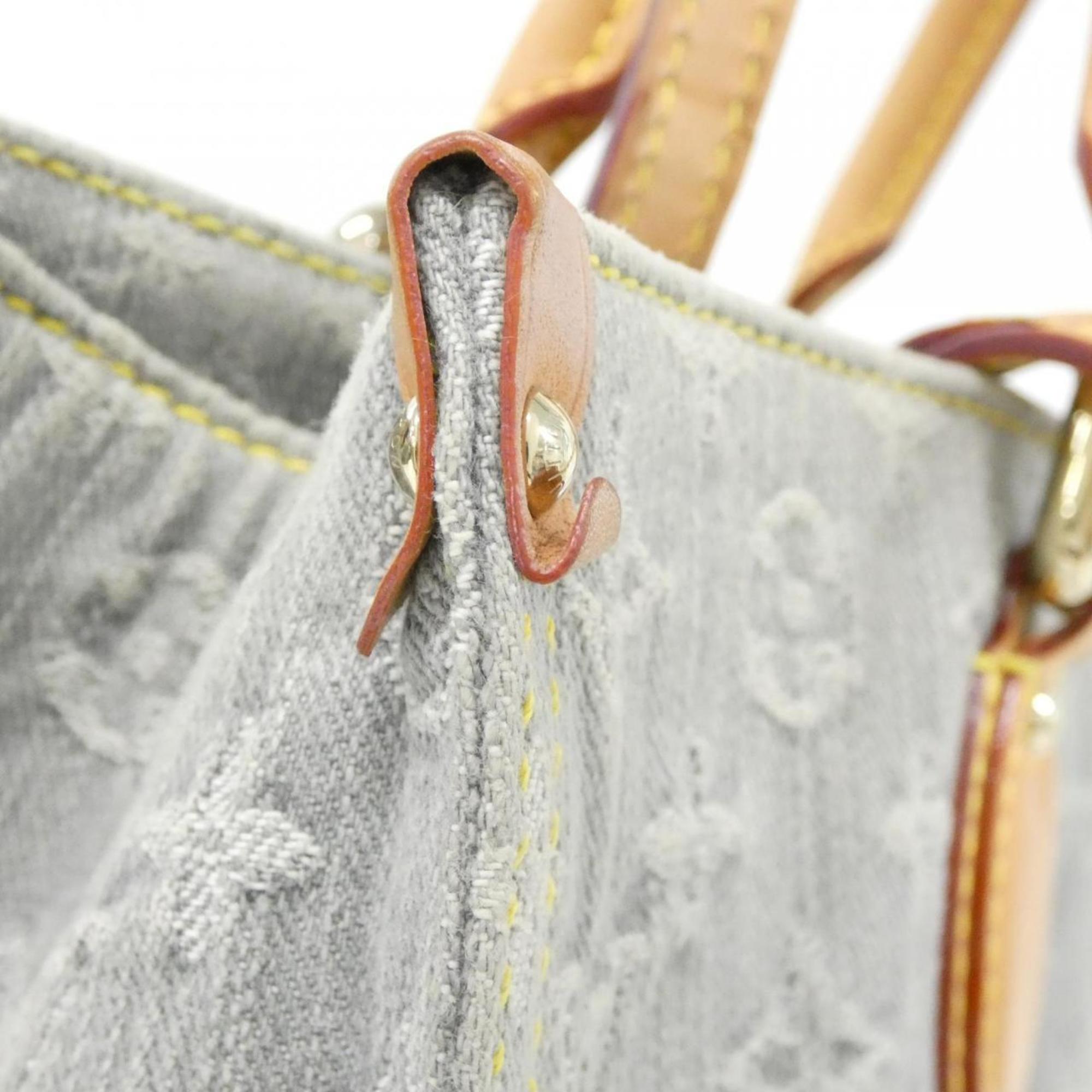 Louis Vuitton Gray Denim Canvas Handbag