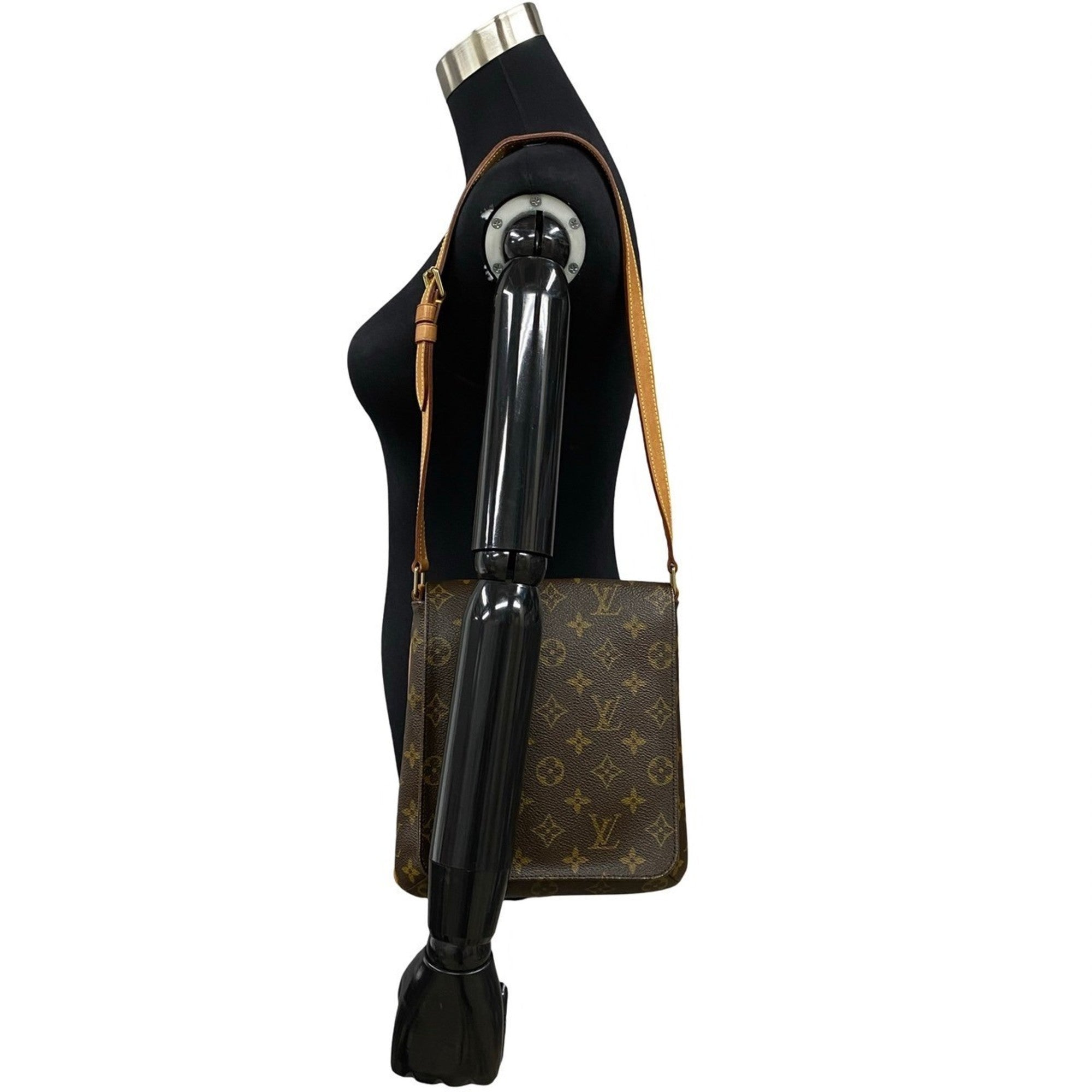 Louis Vuitton Brown Leather Pvc Pochette Shoulder Bag