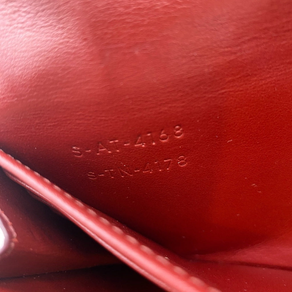 Celine Bordeaux Leather Long Wallet (Bi-Fold)