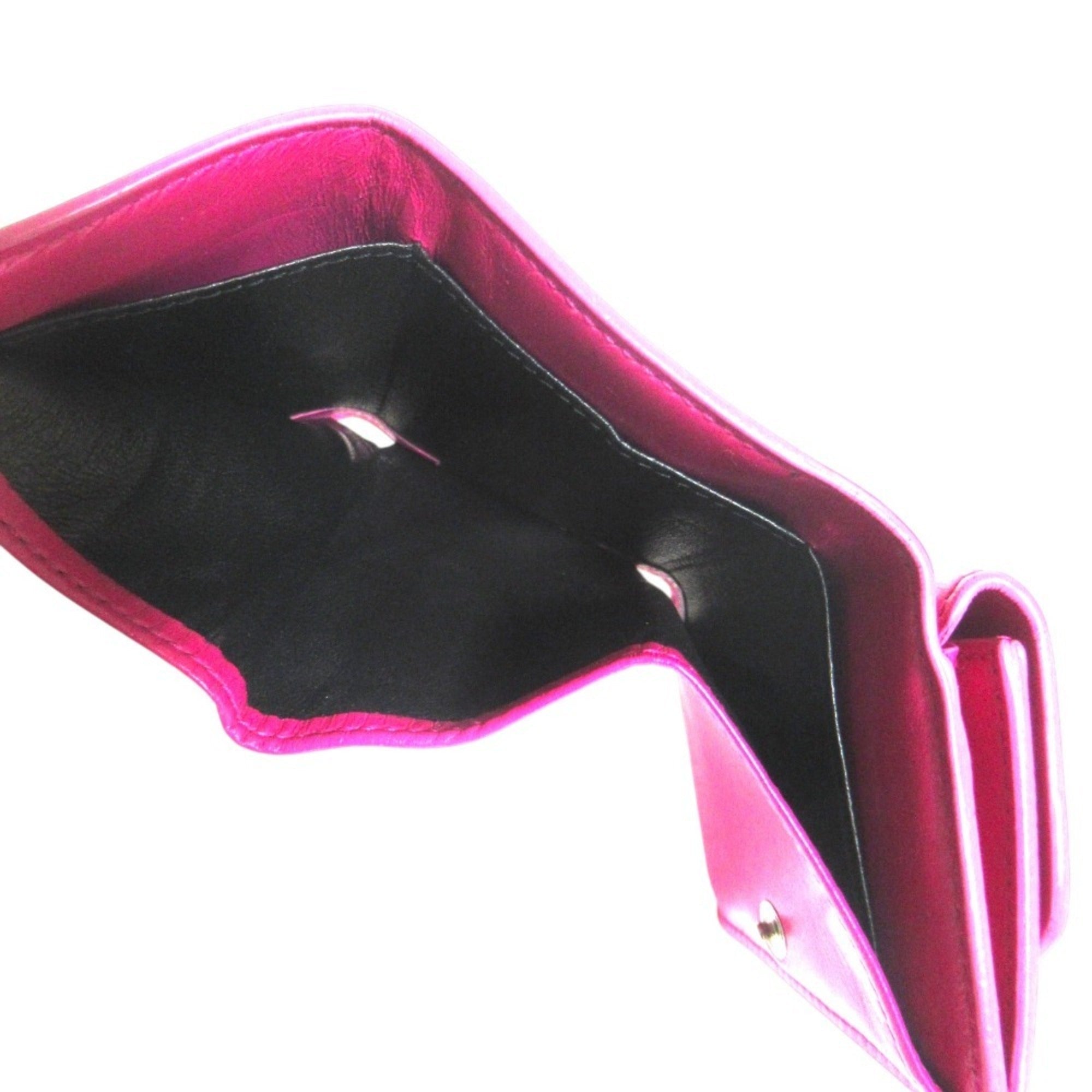 Balenciaga Pink Leather Wallet (Tri-Fold)