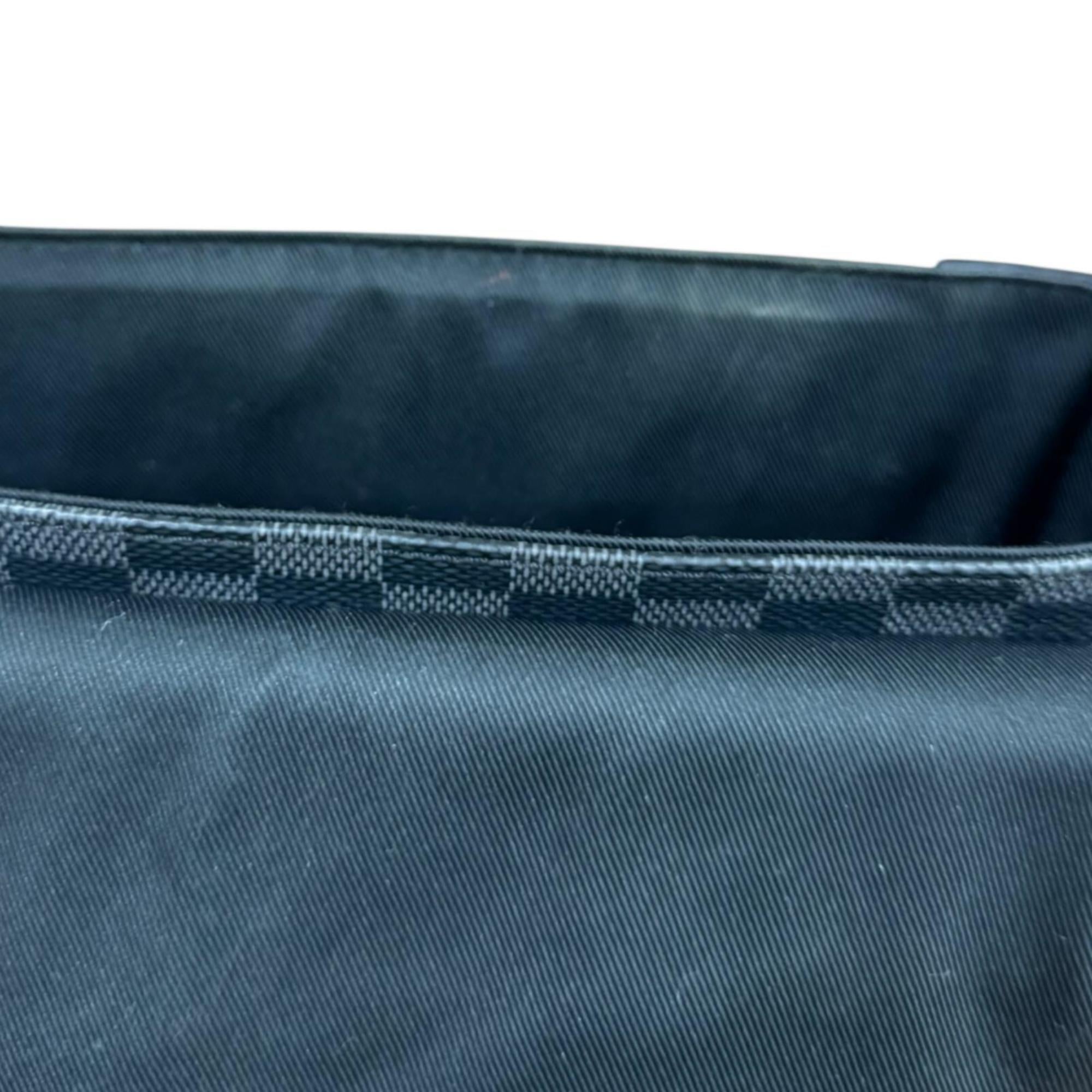 Louis Vuitton Black Gray Or Damier Graphite Shoulder Bag