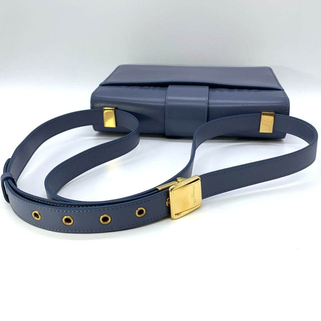 Christian Dior Blue Leather Shoulder Bag (Pre-Owned)