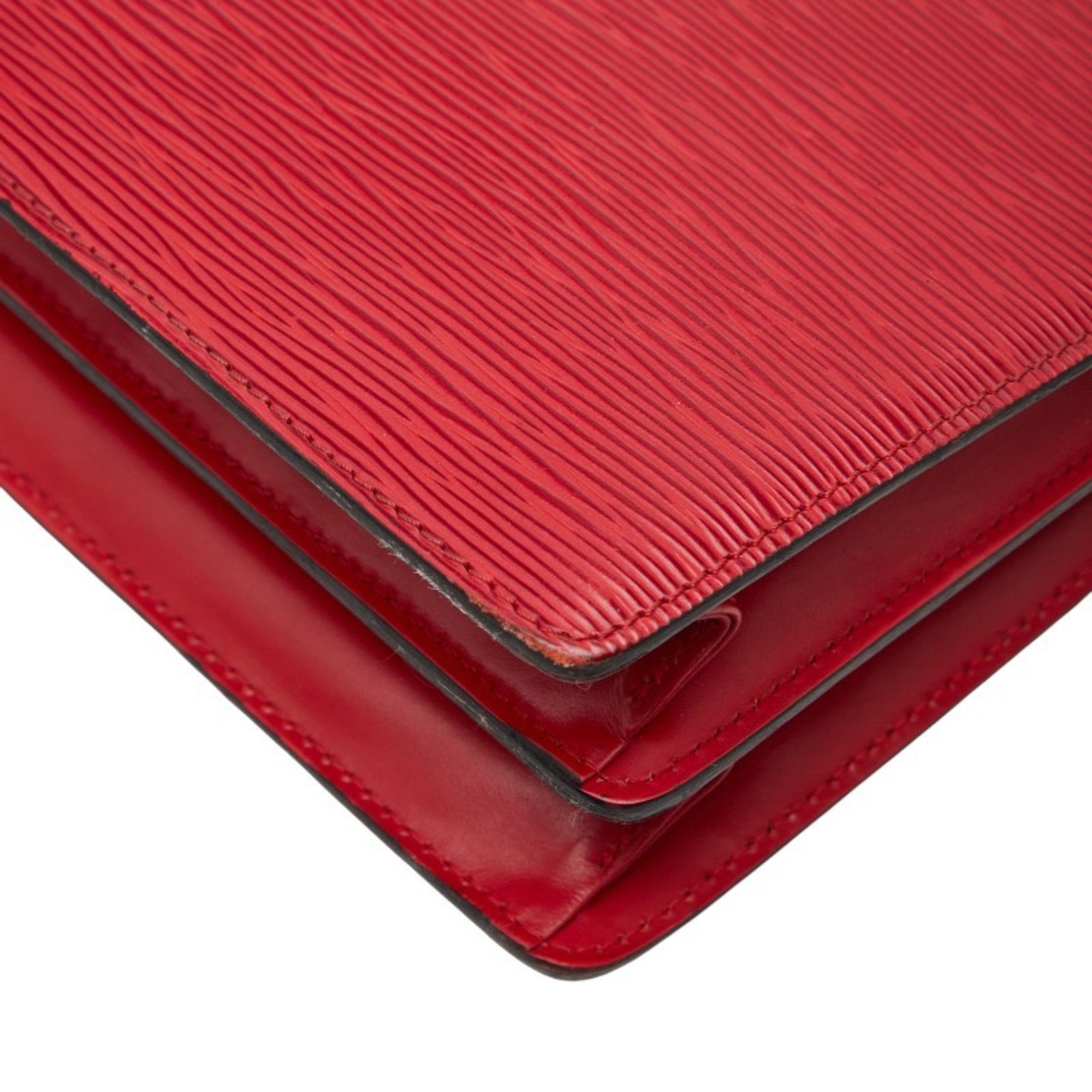 Louis Vuitton Castilian Red Leather Shoulder Bag