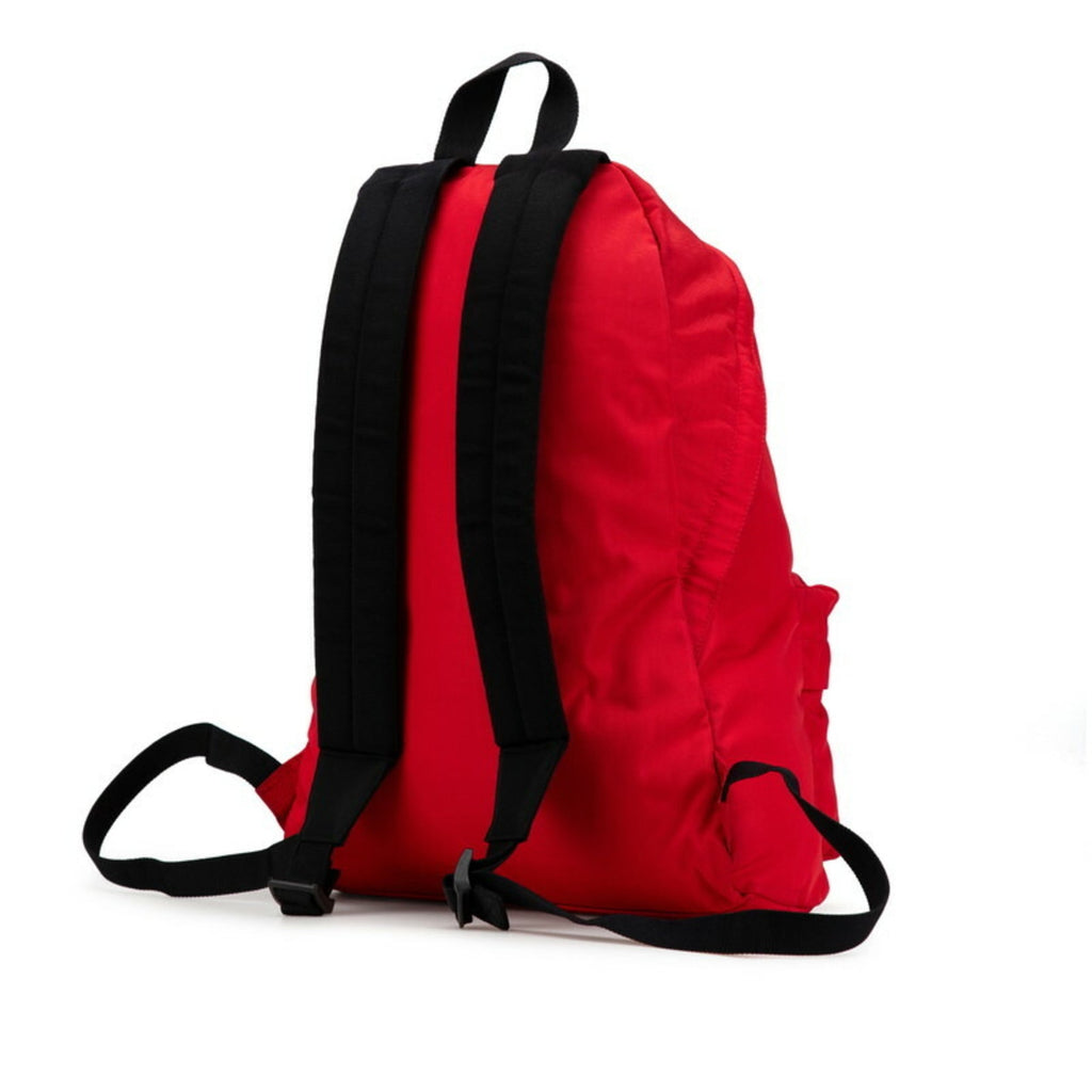 Balenciaga Red Color Nylon Canvas Backpack