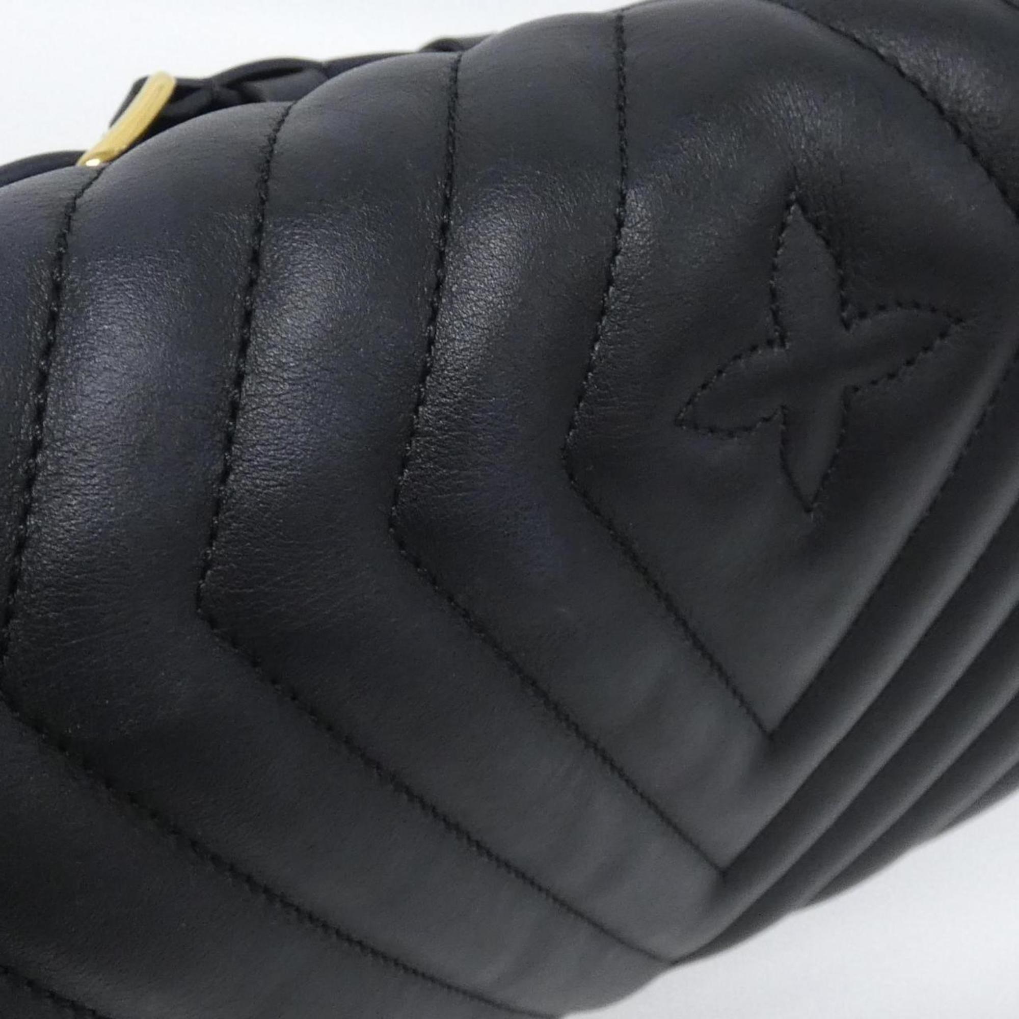 Louis Vuitton Black Leather Shoulder Bag