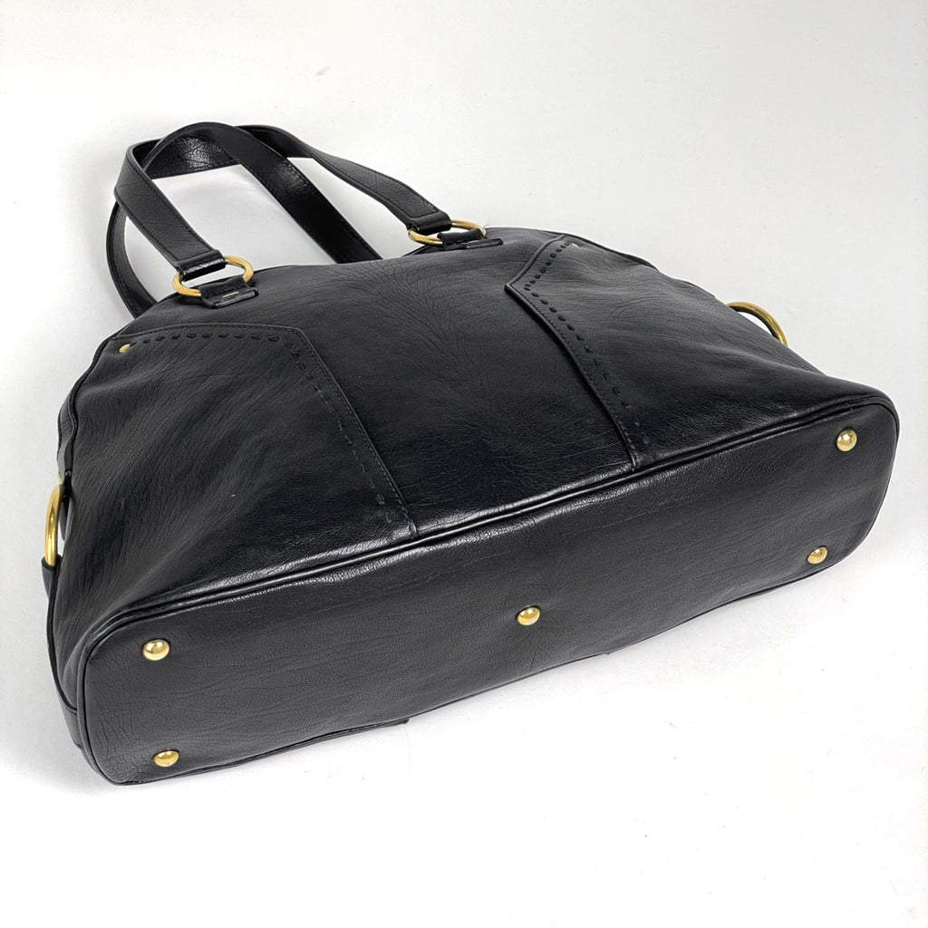 Yves Saint Laurent Muse Black Leather Handbag (Pre-Owned)