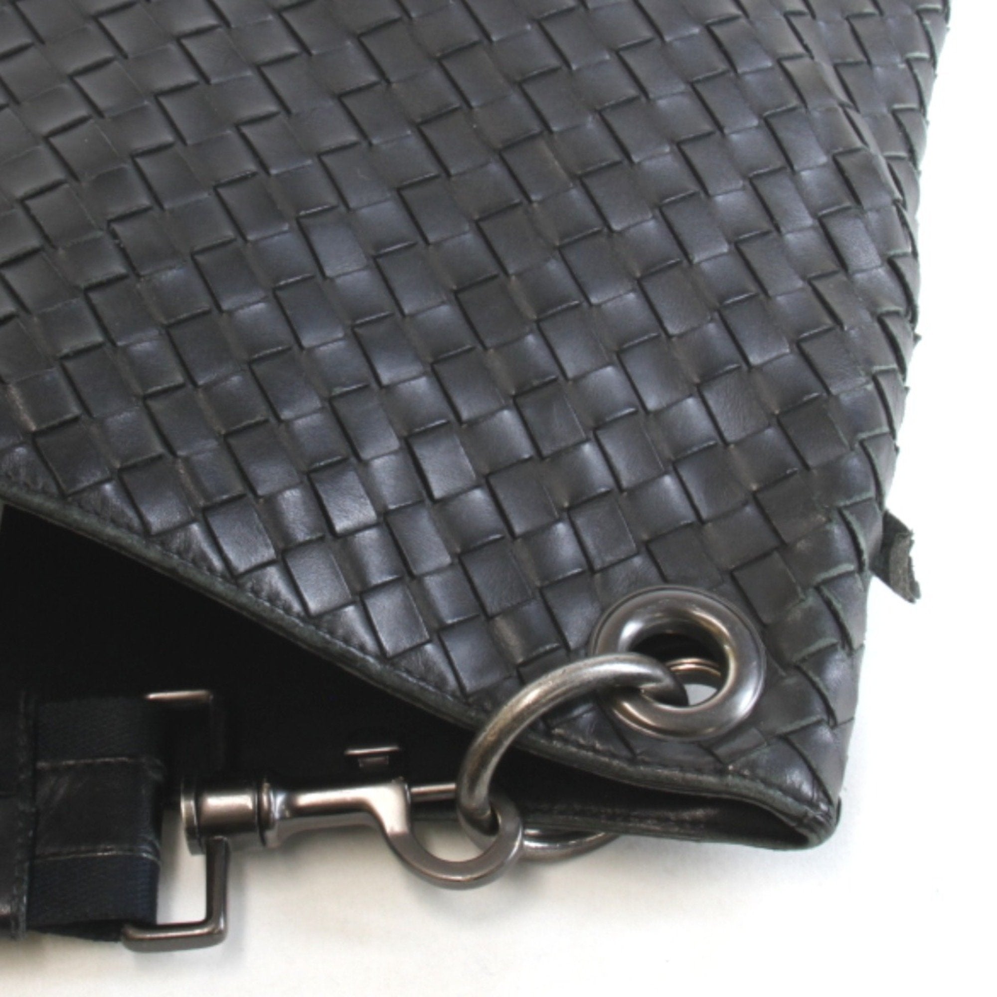 Bottega Veneta Black Leather Shoulder Bag
