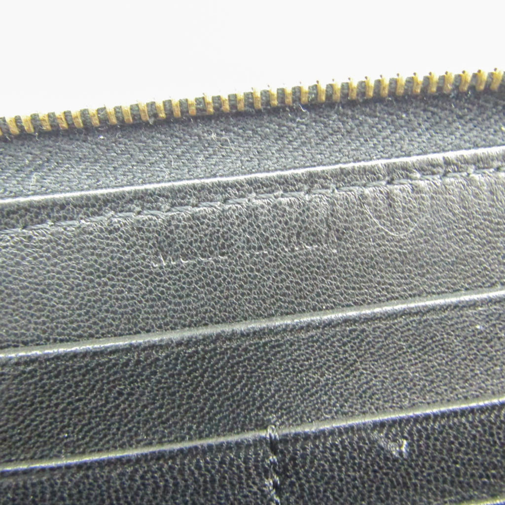 Celine Navy Leather Long Wallet (Bi-Fold)