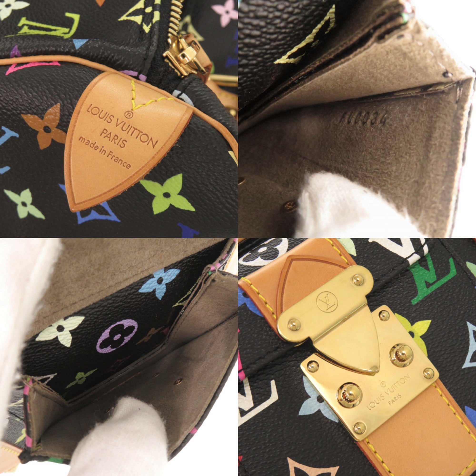 Louis Vuitton Noir Monogram Multicolore Boston Bag