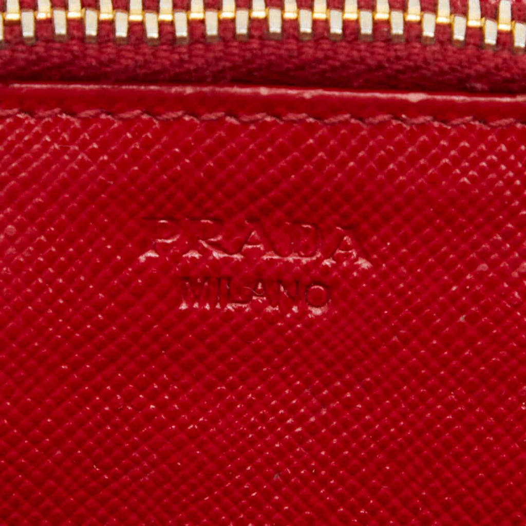 Prada Red Color Leather Shoulder Bag