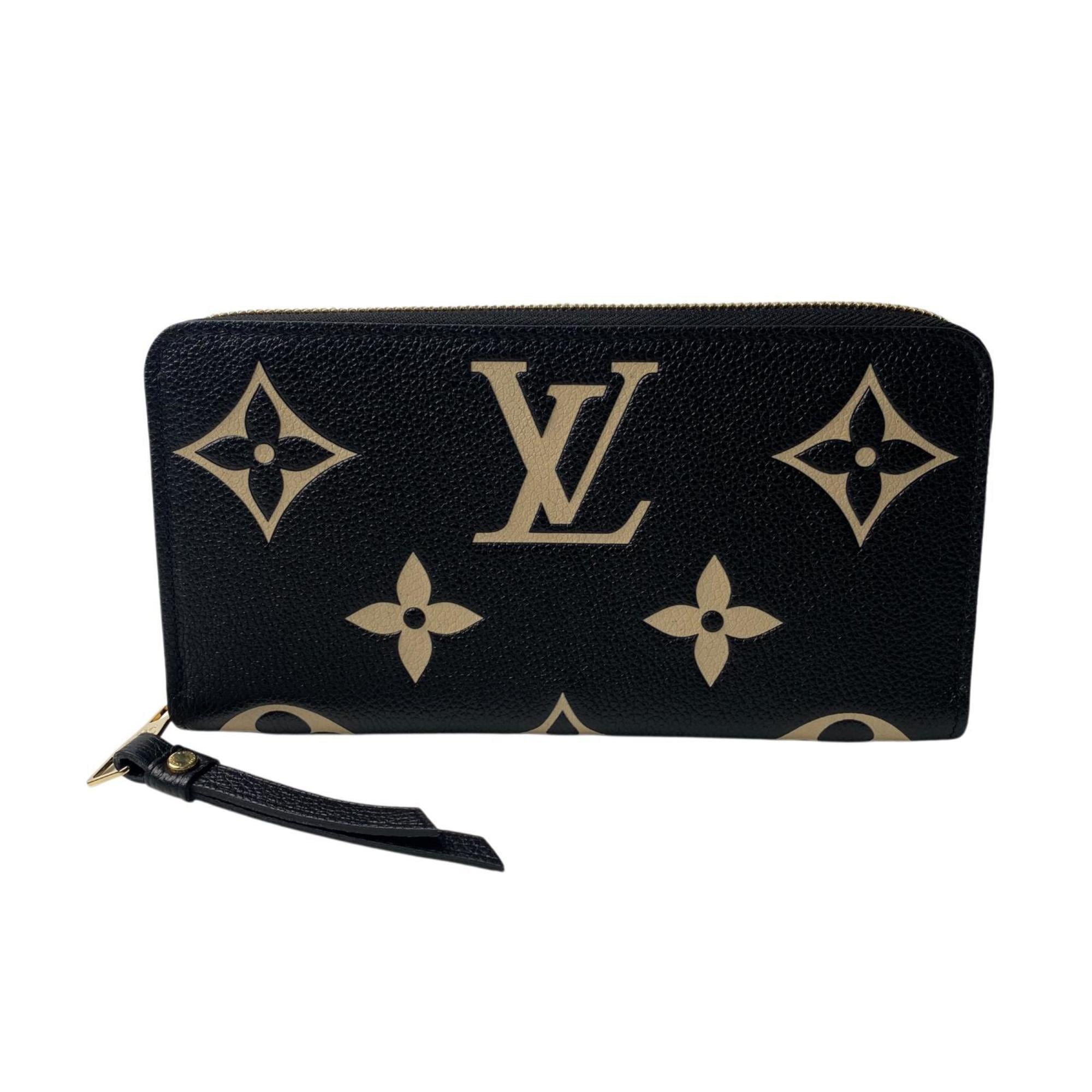 Louis Vuitton Black Leather Long Wallet