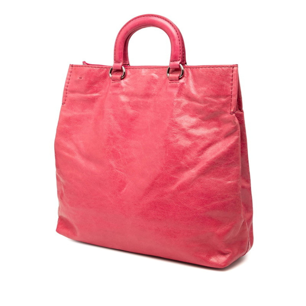 Prada Pink Leather Handbag Shoulder Bag