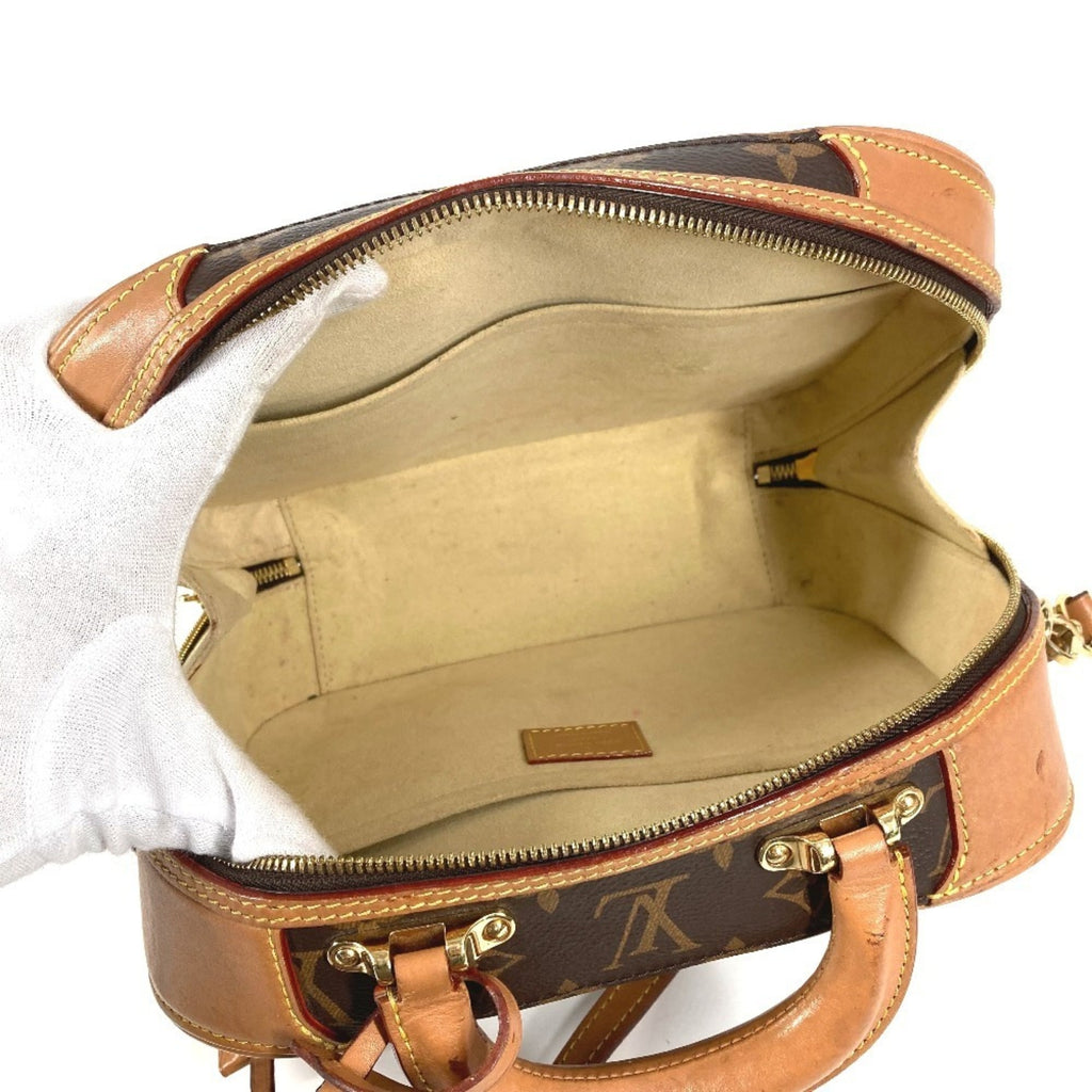 Louis Vuitton Brown Monogram Boston Bag Handbag Shoulder Bag